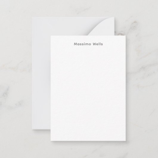Carte De Correspondance Professionnel Simple Blanc Attrayant (Devant)