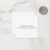Carte De Correspondance Professionnel Unique Classique Simple (Devant/Arrière en situation)