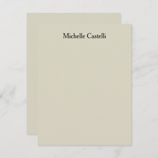 Carte De Correspondance Professionnel Unique Classique Simple (Devant / Derrière)