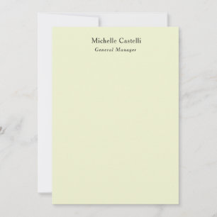 Carte De Correspondance Professionnel Unique Classique Simple