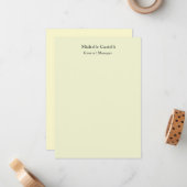 Carte De Correspondance Professionnel Unique Classique Simple (Devant/Arrière en situation)