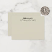 Carte De Correspondance Professionnel Unique Classique Simple (Devant/Arrière en situation)