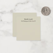 Carte De Correspondance Professionnel Unique Classique Simple (Devant/Arrière en situation)