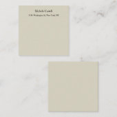 Carte De Correspondance Professionnel Unique Classique Simple (Devant / Derrière)