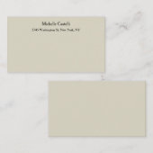 Carte De Correspondance Professionnel Unique Classique Simple (Devant / Derrière)