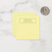 Carte De Correspondance Professionnel Unique Classique Simple Couleur Crèm (Devant/Arrière en situation)