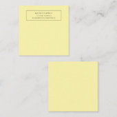 Carte De Correspondance Professionnel Unique Classique Simple Couleur Crèm (Devant / Derrière)