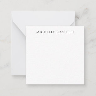 Carte De Correspondance Professionnel Unique Classique Simple Noir & Blanc