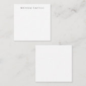 Carte De Correspondance Professionnel Unique Classique Simple Noir & Blanc (Devant / Derrière)