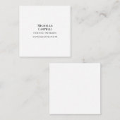 Carte De Correspondance Professionnel Unique Classique Simple Noir & Blanc (Devant / Derrière)