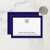 Carte de correspondance professionnelle avec logo (Devant/Arrière en situation)