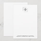 Carte de correspondance professionnelle avec photo (Devant / Derrière)