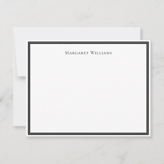 Carte de correspondance professionnelle élégante à (Devant)