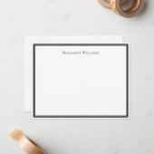 Carte de correspondance professionnelle élégante à (Devant/Arrière en situation)