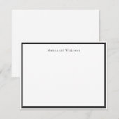 Carte de correspondance professionnelle élégante à (Devant / Derrière)