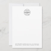 Carte de correspondance professionnelle | Logo ver (Devant)