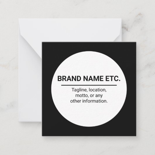 Carte de correspondance professionnelle noir et bl (Devant)