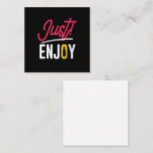 Carte De Correspondance Profitez juste avec de la bière (Devant / Derrière)