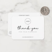 Carte De Correspondance Promo simple et simple de logo d'entreprise person (Devant/Arrière en situation)