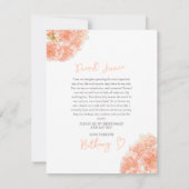 Carte De Correspondance Proposition d'aide d'entretien d'aquarelle de fleu (Dos)