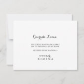 Carte De Correspondance Proposition d'aide d'État espagnole (Dos)