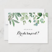 Carte De Correspondance Proposition d'aide d'Éucalyptus vert (Devant)