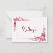 Carte De Correspondance Proposition d'aide d'information Rose de Bourgogne (Devant)