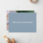 Carte De Correspondance Proposition d'une domestique en bleu avec photo su (Devant/Arrière en situation)