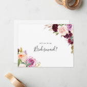 Carte De Correspondance Proposition d'une servante botanique florale rusti (Devant/Arrière en situation)