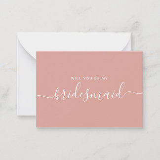 Carte De Correspondance Proposition minimaliste du Rose Dusty