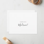 Carte De Correspondance Proposition simple d'une domestique (Devant/Arrière en situation)