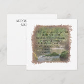 Carte De Correspondance PSALM 23:1 - Personalized Notecard (Devant / Derrière)
