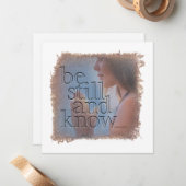 Carte De Correspondance PSALM 46:10 - Personalized Notecard (Devant/Arrière en situation)