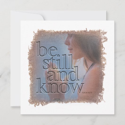 Carte De Correspondance PSALM 46:10 - Personalized Notecard (Devant)