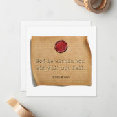 Carte De Correspondance PSALM 46:5 - Personalized Notecard (Devant/Arrière en situation)