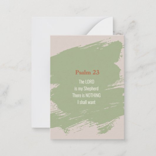 Carte De Correspondance Psaume 23 Verse (Devant)