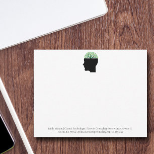 Carte De Correspondance Psychologie Office Arbre Moderne Conseiller Person
