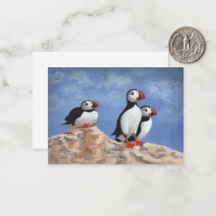 Carte De Correspondance Puffin Trio