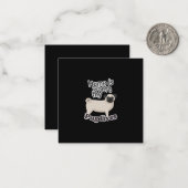 Carte De Correspondance Pug home (Devant/Arrière en situation)