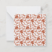 Carte De Correspondance Pull Écharpe Chapeau de Noël Rouge Blanc (Dos)