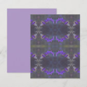 Carte De Correspondance Purple Floral Garden (Devant / Derrière)