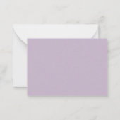 Carte De Correspondance Purple Minimalist Monogram (Dos)