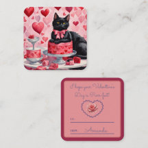 Purr-fect chat noir Classe Valentine