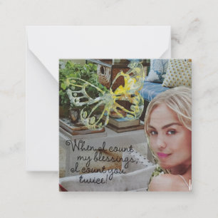 Carte De Correspondance Quand je compte mes bénédictions, je te compte deu