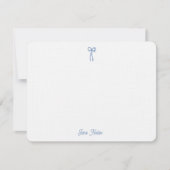 Carte De Correspondance Quelque chose de bleu Coquette Bow nuptiale person (Devant)