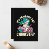 Carte De Correspondance Quelqu'Un A Dit Canasta (Devant/Arrière en situation)