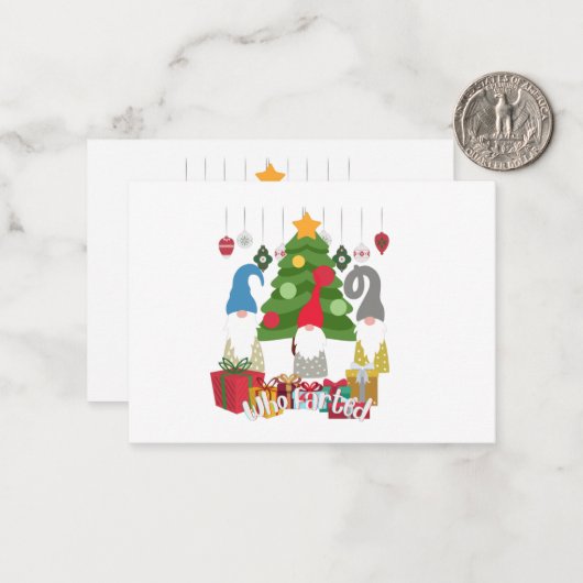 Carte De Correspondance Qui a péter les elfes (Devant/Arrière en situation)