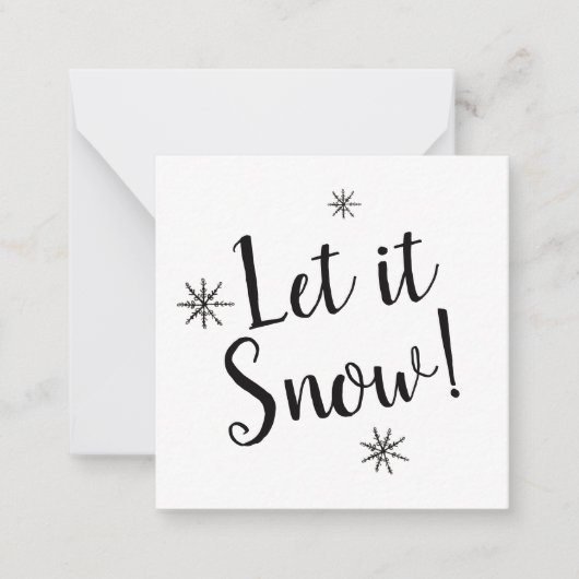 Carte De Correspondance Qu'il neige (Devant)