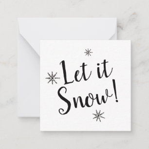Carte De Correspondance Qu'il neige