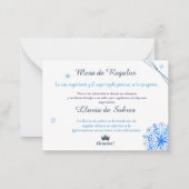 Carte De Correspondance Quinceañera Lluvia de Sobres Winter Wonderland (Devant)
